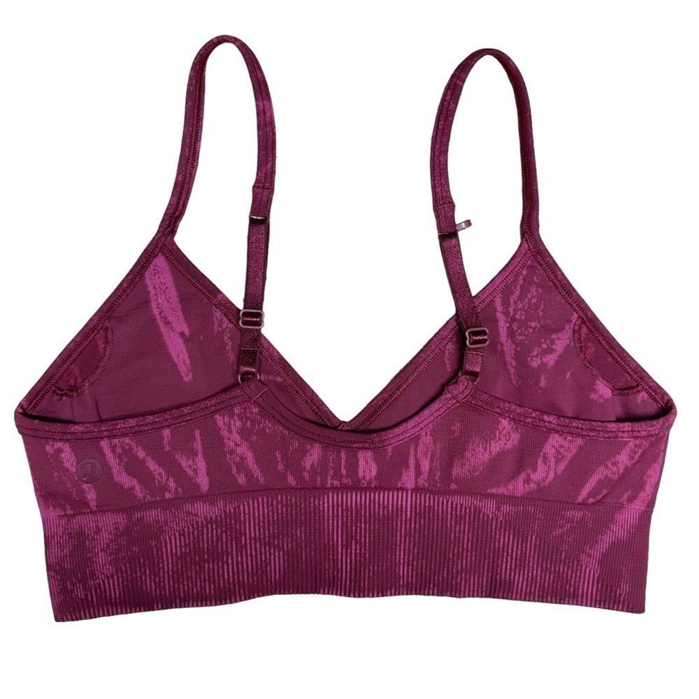 Lululemon Ebb To Street Bra A/B Cup Stone Wash Chianti Seamless W2BS2S Size 8 - Picture 8 of 15